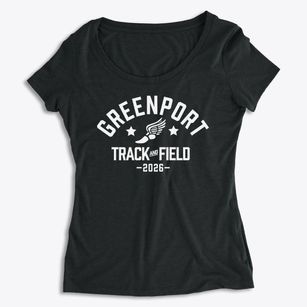 Greenport Elementary School Track and Field Women's Premium Scoop Neck