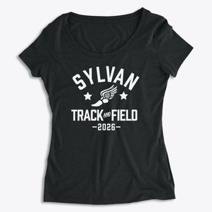 Sylvan Elementary School Track and Field Women's Premium Scoop Neck