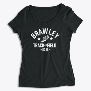 Brawley Middle School Track and Field Women's Premium Scoop Neck