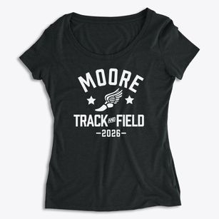 Moore Elementary School Track and Field Women's Premium Scoop Neck
