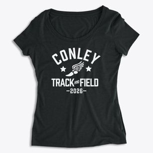 D.h. Conley High School Track and Field Women's Premium Scoop Neck