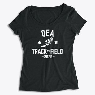 Quality Education Academy Track and Field Women's Premium Scoop Neck