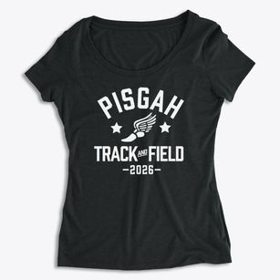 Pisgah High School Track and Field Women's Premium Scoop Neck