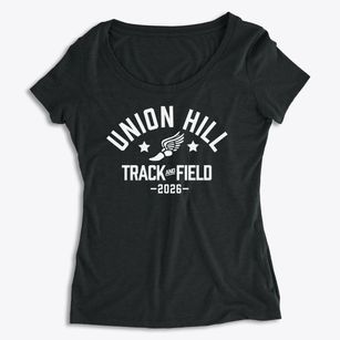 Union Hill Elementary School Track and Field Women's Premium Scoop Neck