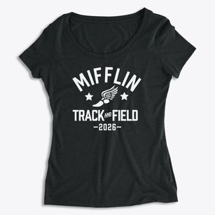 Mifflin Elementary School Track and Field Women's Premium Scoop Neck