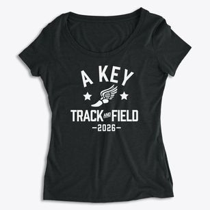 A Key Academy Alternative Track and Field Women's Premium Scoop Neck