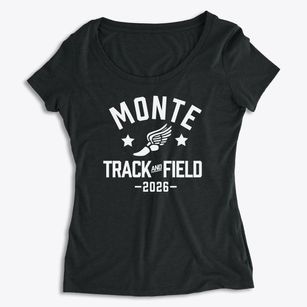Monte Cassino Grade School Track and Field Women's Premium Scoop Neck