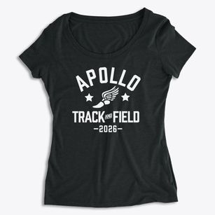 Apollo Elementary School Track and Field Women's Premium Scoop Neck