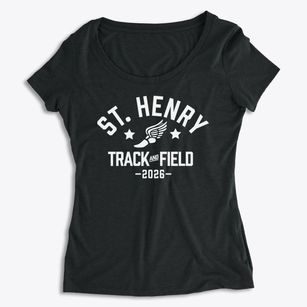 St Henry Parish Track and Field Women's Premium Scoop Neck