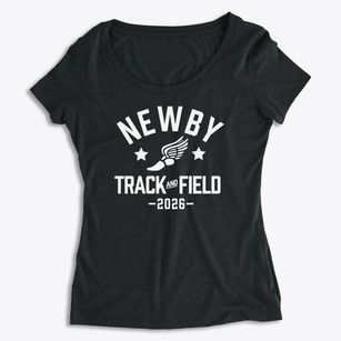 Newby Elementary School Track and Field Women's Premium Scoop Neck