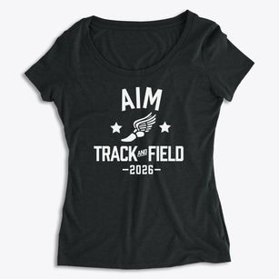 Aim High School Track and Field Women's Premium Scoop Neck