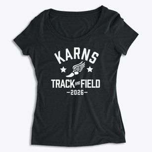 Karns Elementary School Track and Field Women's Premium Scoop Neck