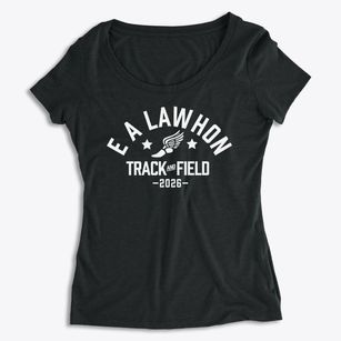 E A Lawhon Elementary School Track and Field Women's Premium Scoop Neck