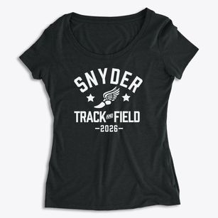 Snyder High School Track and Field Women's Premium Scoop Neck