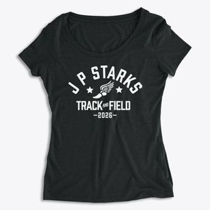 J P Starks Elementary School Track and Field Women's Premium Scoop Neck