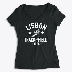 Lisbon Elementary School Track and Field Women's Premium Scoop Neck