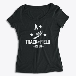 A+ Academy Track and Field Women's Premium Scoop Neck