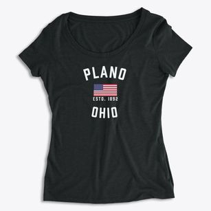 Plano Ohio Patriot Women's Premium Scoop Neck