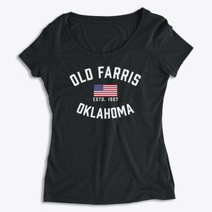 Old Farris Oklahoma Patriot Women's Premium Scoop Neck