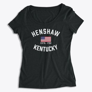 Henshaw Kentucky Patriot Women's Premium Scoop Neck