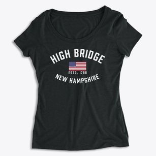 High Bridge New Hampshire Patriot Women's Premium Scoop Neck