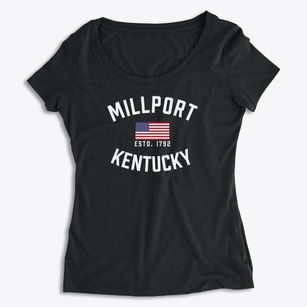 Millport Kentucky Patriot Women's Premium Scoop Neck