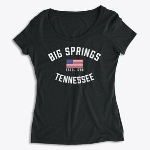 Big Springs Tennessee Patriot Women's Premium Scoop Neck