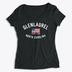 Glenlaurel North Carolina Patriot Women's Premium Scoop Neck