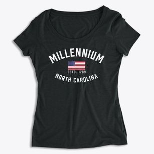 Millennium North Carolina Patriot Women's Premium Scoop Neck