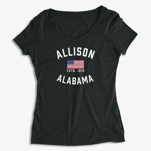 Allison Alabama Patriot Women's Premium Scoop Neck