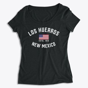 Los Huerros New Mexico Patriot Women's Premium Scoop Neck