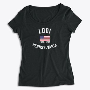 Lodi Pennsylvania Patriot Women's Premium Scoop Neck