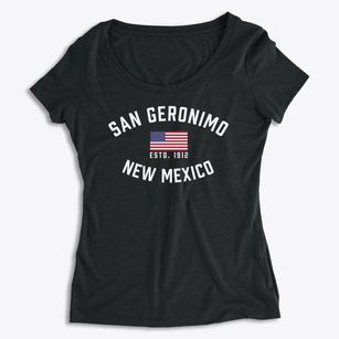 San Geronimo New Mexico Patriot Women's Premium Scoop Neck