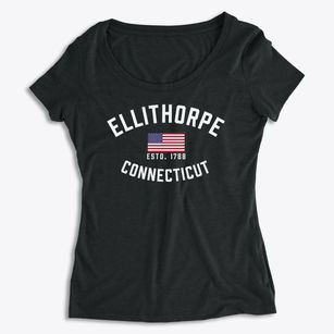 Ellithorpe Connecticut Patriot Women's Premium Scoop Neck