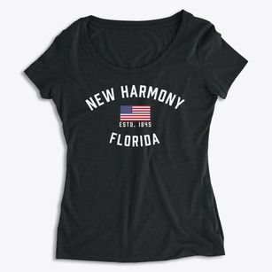 New Harmony Florida Patriot Women's Premium Scoop Neck