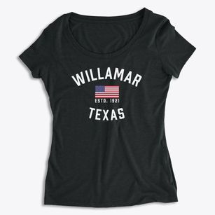 Willamar Texas Patriot Women's Premium Scoop Neck