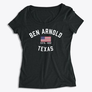 Ben Arnold Texas Patriot Women's Premium Scoop Neck