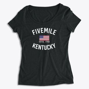 Fivemile Kentucky Patriot Women's Premium Scoop Neck