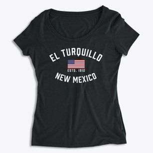 El Turquillo New Mexico Patriot Women's Premium Scoop Neck