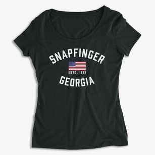 Snapfinger Georgia Patriot Women's Premium Scoop Neck