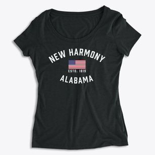 New Harmony Alabama Patriot Women's Premium Scoop Neck