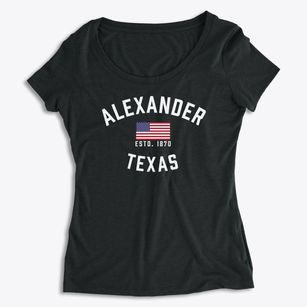 Alexander Texas Patriot Women's Premium Scoop Neck