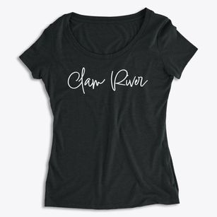 Clam River Michigan Freestyle Women's Premium Scoop Neck