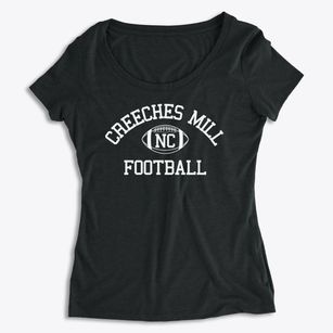 Creeches Mill North Carolina Football Women's Premium Scoop Neck