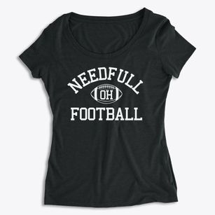 Needfull Ohio Football Women's Premium Scoop Neck