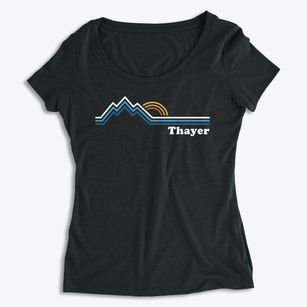 Thayer South Carolina Mountain View Women's Premium Scoop Neck