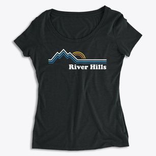 River Hills Tennessee Mountain View Women's Premium Scoop Neck