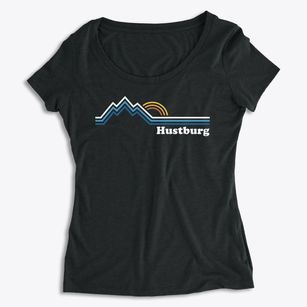 Hustburg Tennessee Mountain View Women's Premium Scoop Neck