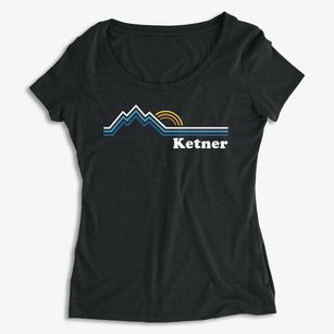 Ketner Pennsylvania Mountain View Women's Premium Scoop Neck