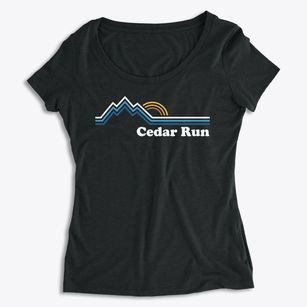 Cedar Run Pennsylvania Mountain View Women's Premium Scoop Neck